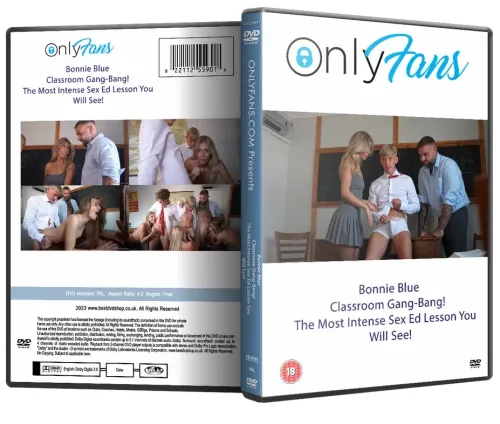 Adult DVD : Only Fans - Bonnie Blue Classroom Gangbang DVD